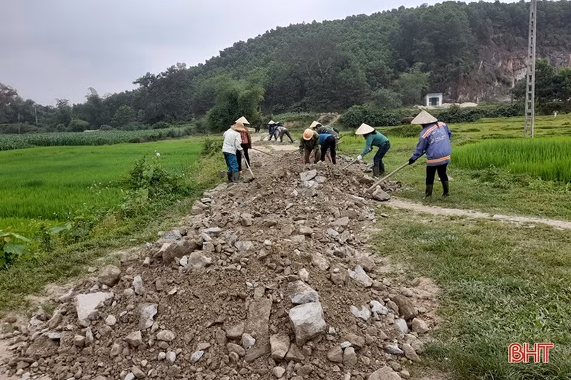 Sôi nổi 90 ngày cao điểm xây dựng nông thôn mới ở Hương Sơn