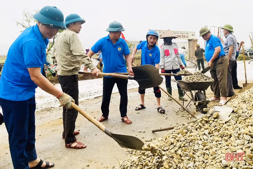Lộc Hà ra quân 60 ngày cao điểm xây dựng nông thôn mới