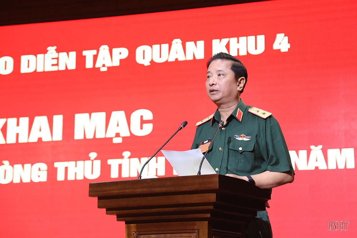 Khai mạc diễn tập khu vực phòng thủ tỉnh Hà Tĩnh