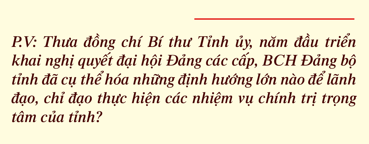 Khơi dậy sức mạnh nội sinh, hiện thực hóa khát vọng trở thành tỉnh khá của cả nước