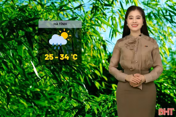 Dự báo thời tiết Hà Tĩnh ngày 25/8: Mưa rào vài nơi