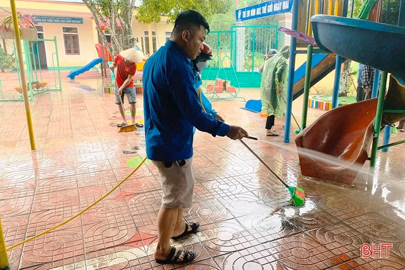 Hương Sơn: Nước rút tới đâu, dọn dẹp tới đó, sẵn sàng đón học sinh trở lại trường