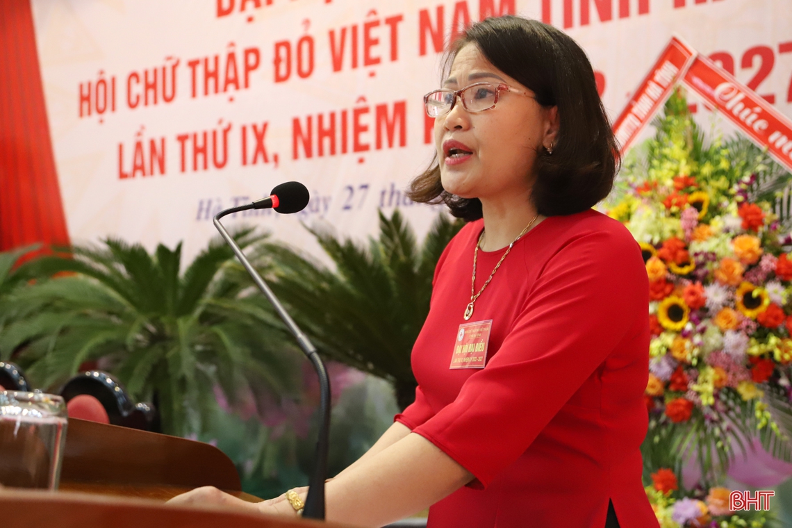 Ông Mai Lê Thuộc tái cử Chủ tịch Hội Chữ thập đỏ tỉnh Hà Tĩnh