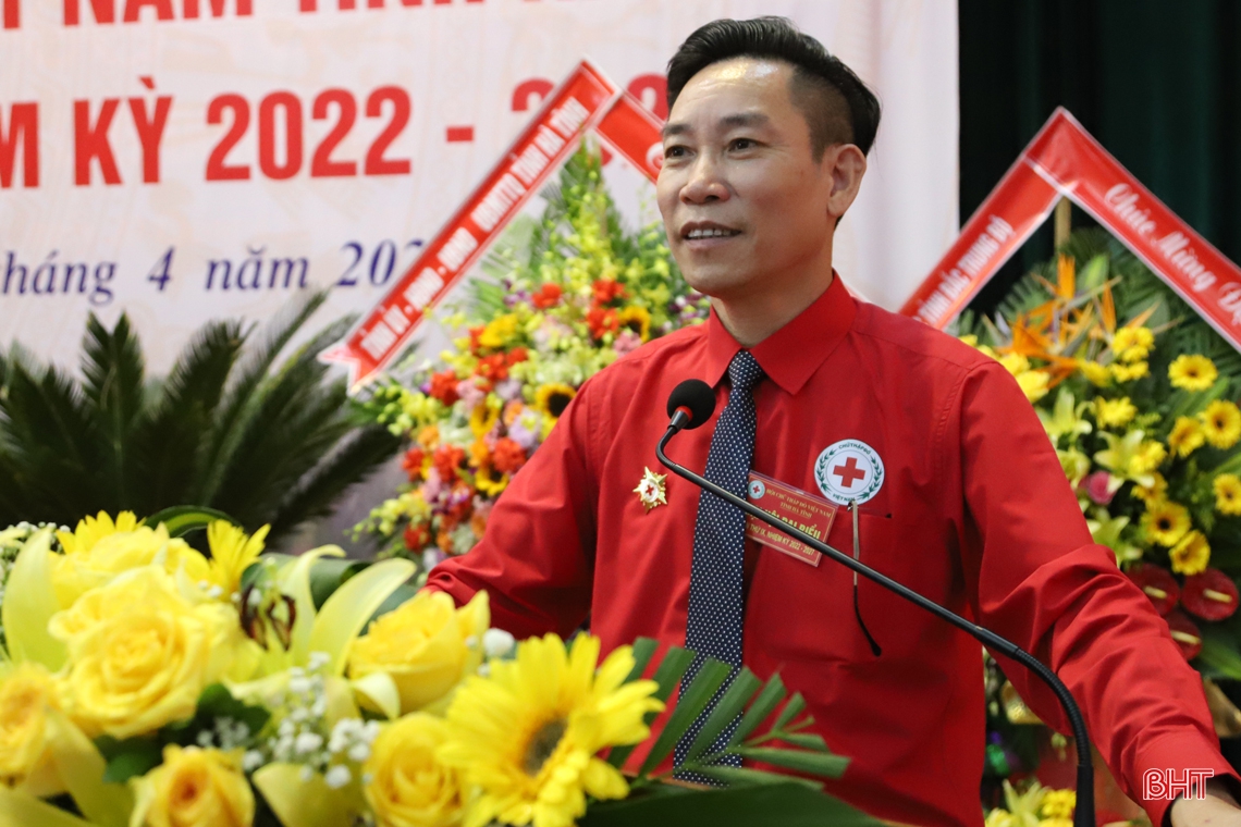 Ông Mai Lê Thuộc tái cử Chủ tịch Hội Chữ thập đỏ tỉnh Hà Tĩnh
