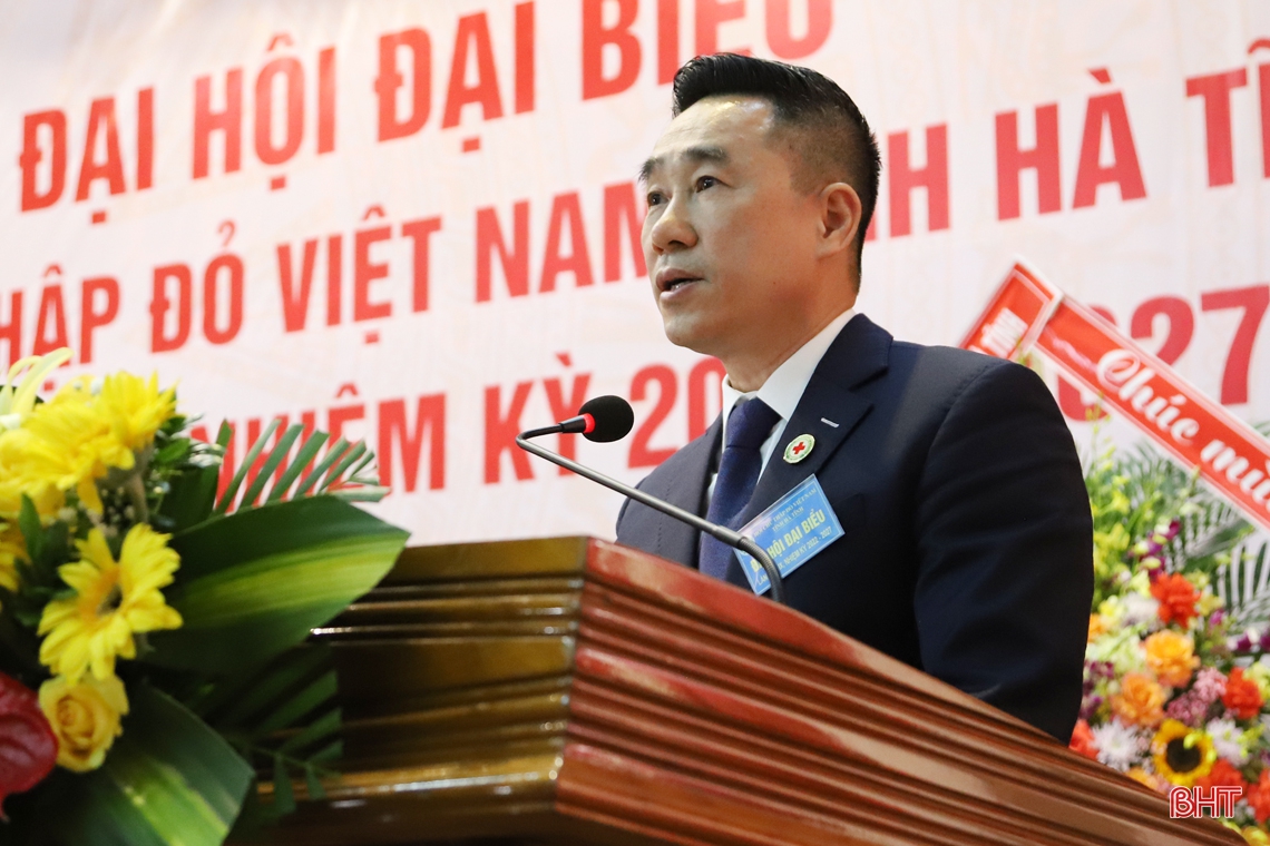 Ông Mai Lê Thuộc tái cử Chủ tịch Hội Chữ thập đỏ tỉnh Hà Tĩnh