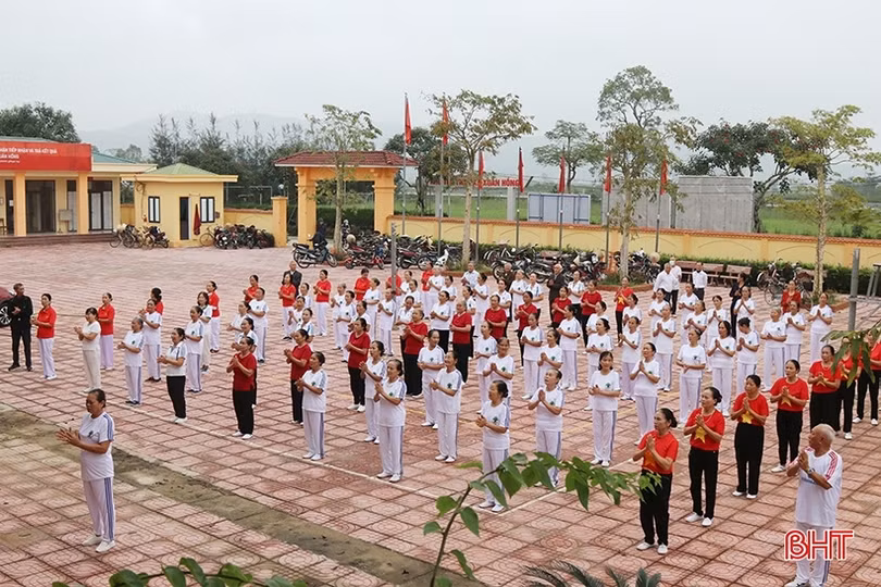 Ra mắt 9 CLB dưỡng sinh tâm thể trong một xã ở Nghi Xuân