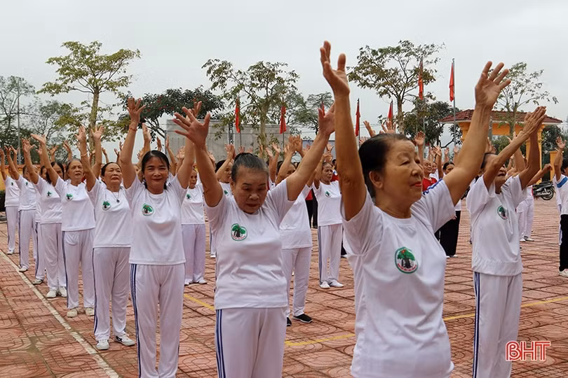 Ra mắt 9 CLB dưỡng sinh tâm thể trong một xã ở Nghi Xuân