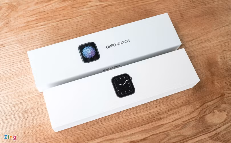 Oppo Watch “đọ dáng” cùng Apple Watch Series 5