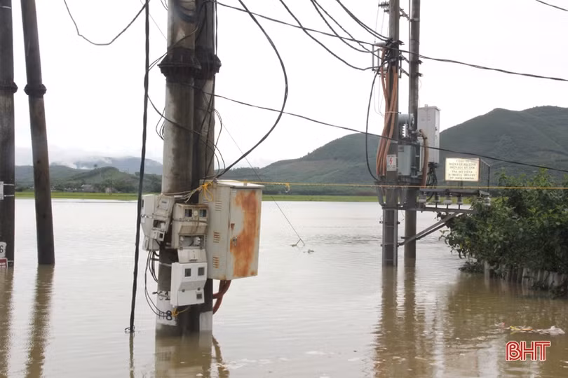 Ảnh hưởng bão số 2, hơn 1.700 ha lúa, 5 ha dưa hấu ở Kỳ Anh bị hư hại