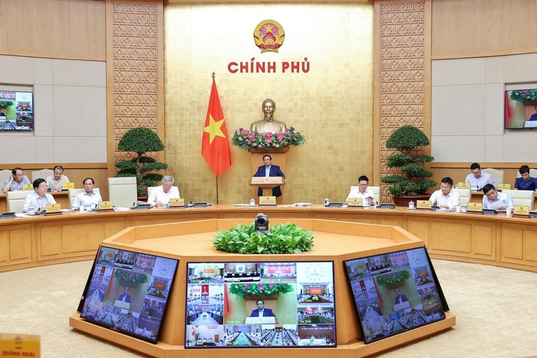 Thủ tướng Phạm Minh Chính chủ trì Hội nghị trực tuyến Chính phủ với địa phương tháng 9/2025 - Ảnh; VGP/Nhật Bắc