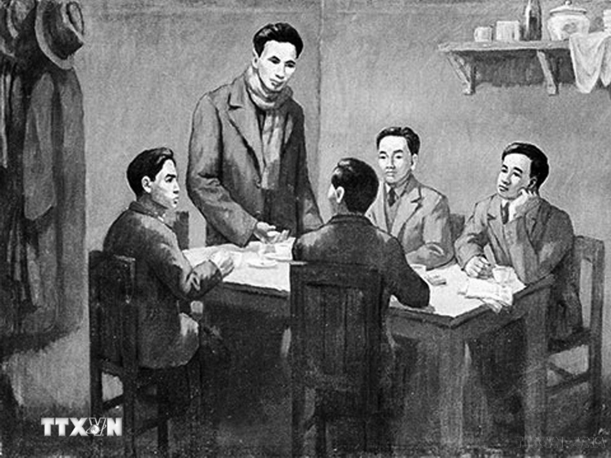 Từ ngày 6/1-7/2/1930, Hội nghị hợp nhất các tổ chức Cộng sản, thành lập Đảng Cộng sản Việt Nam họp ở Hong Kong (Trung Quốc) dưới sự chủ trì của đồng chí Nguyễn Ái Quốc thay mặt cho Quốc tế Cộng sản. (Ảnh: TTXVN phát)