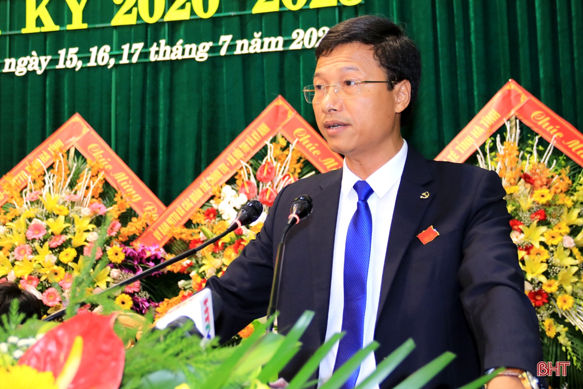 Bí thư Thị ủy Kỳ Anh Đặng Văn Thành tái cử nhiệm kỳ 2020-2025