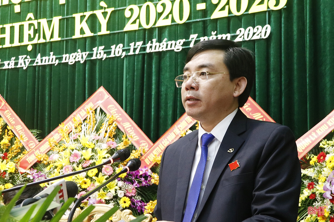 Đại hội Đại biểu Đảng bộ thị xã Kỳ Anh bầu 34 đồng chí vào Ban Chấp hành nhiệm kỳ 2020-2025