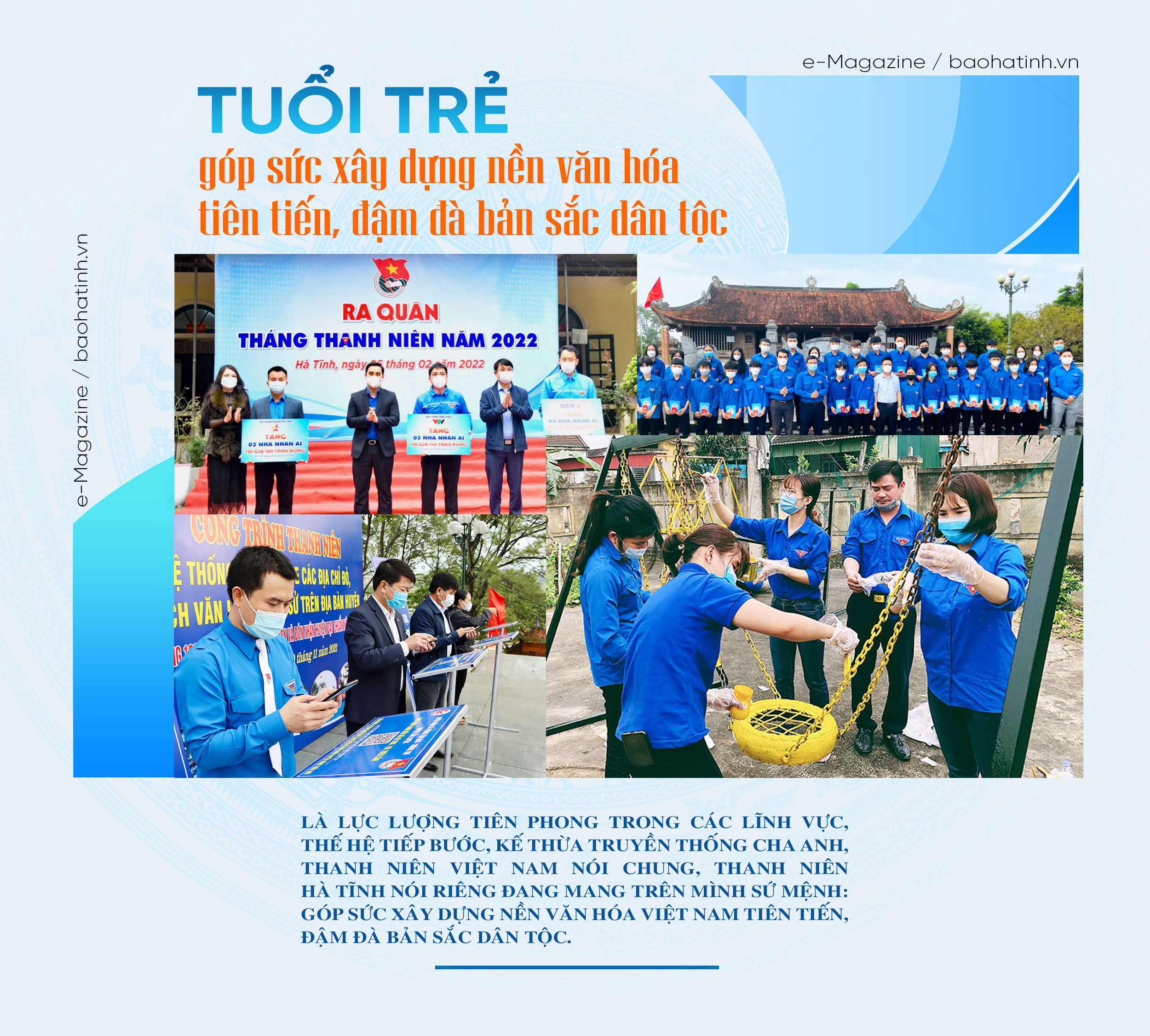 Tuổi trẻ góp sức xây dựng nền văn hóa tiên tiến, đậm đà bản sắc dân tộc
