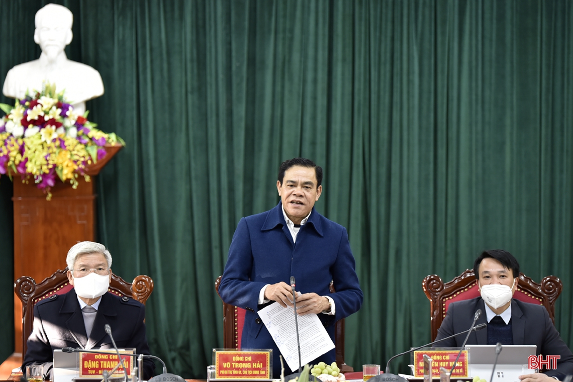 Chủ tịch UBND tỉnh: TX Hồng Lĩnh cần tập trung quy hoạch đô thị, chú trọng thu hút đầu tư