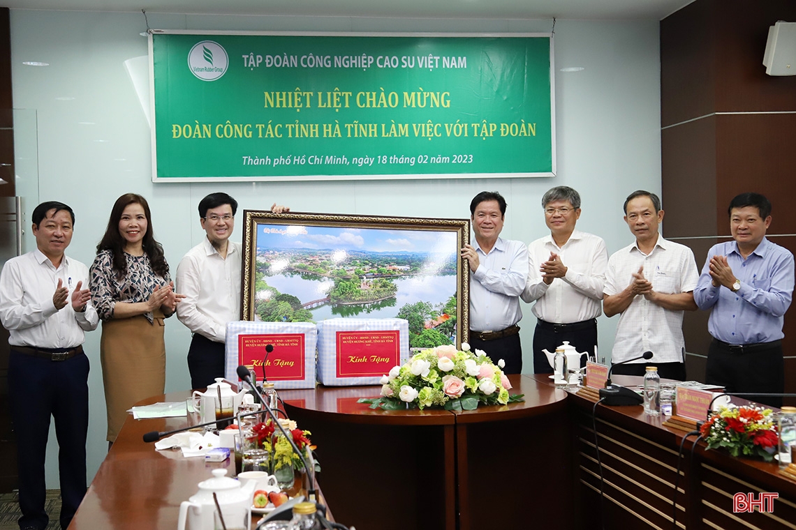 Hà Tĩnh luôn tạo thuận lợi, cùng Tập đoàn Công nghiệp Cao su Việt Nam phát triển bền vững