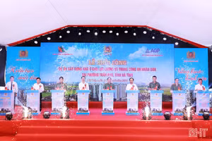Khởi công xây dựng nhà ở cho cán bộ, chiến sĩ Công an nhân dân tại Hà Tĩnh