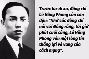 [Tổng Bí thư các thời kỳ] Đồng chí Lê Hồng Phong