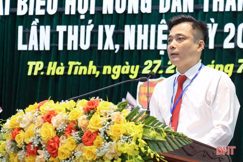 Ông Trương Công Trung tái cử Chủ tịch Hội Nông dân TP Hà Tĩnh