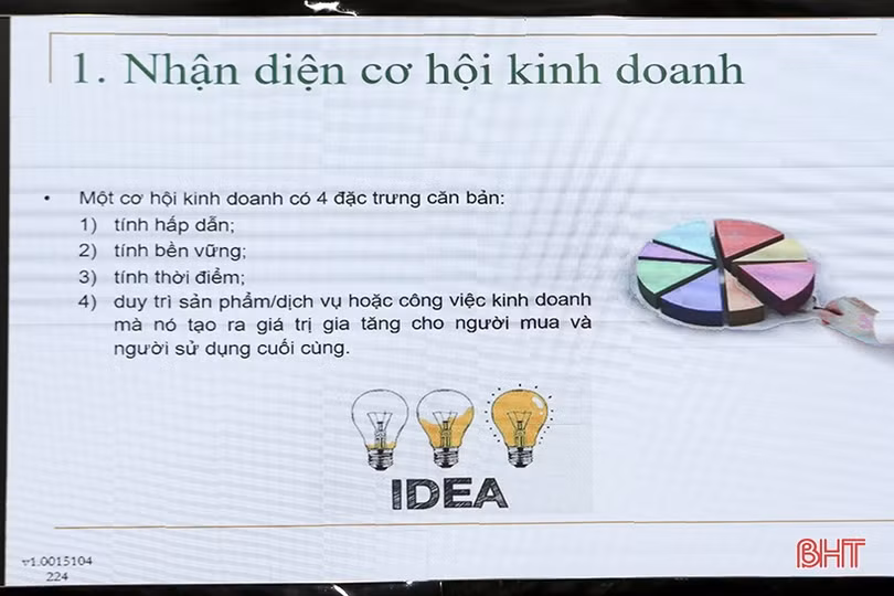 Giúp phụ nữ Hà Tĩnh phát triển ý tưởng, hoàn thiện dự án khởi nghiệp