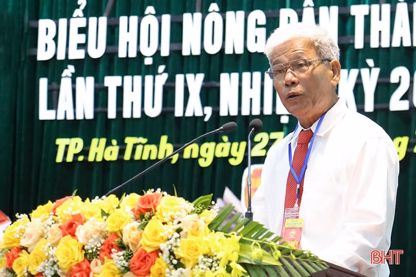 Ông Trương Công Trung tái cử Chủ tịch Hội Nông dân TP Hà Tĩnh