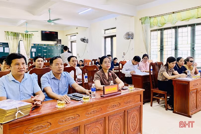 16 thí sinh tranh tài tại Hội thi Đọc, viết chữ braille huyện Thạch Hà