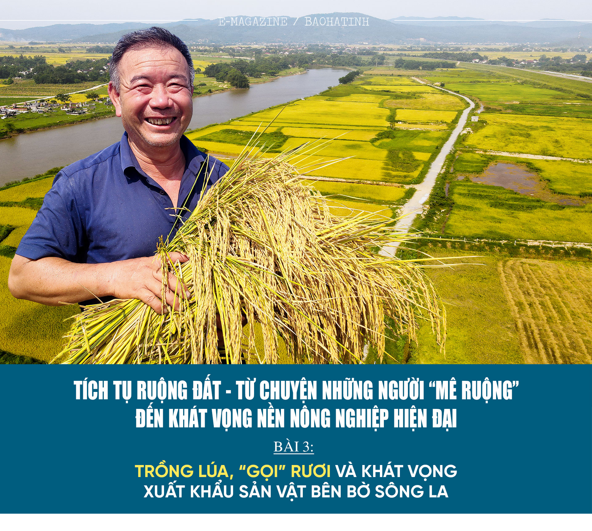 Tích tụ ruộng đất - từ chuyện những người “mê ruộng” và khát vọng nền nông nghiệp hiện đại (bài 3): Trồng lúa, “gọi” rươi và khát vọng xuất khẩu sản vật bên bờ sông La