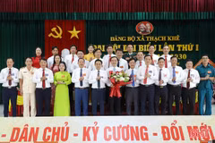 Phó Bí thư Thường trực Tỉnh ủy dự Đại hội Đảng bộ xã Thạch Khê