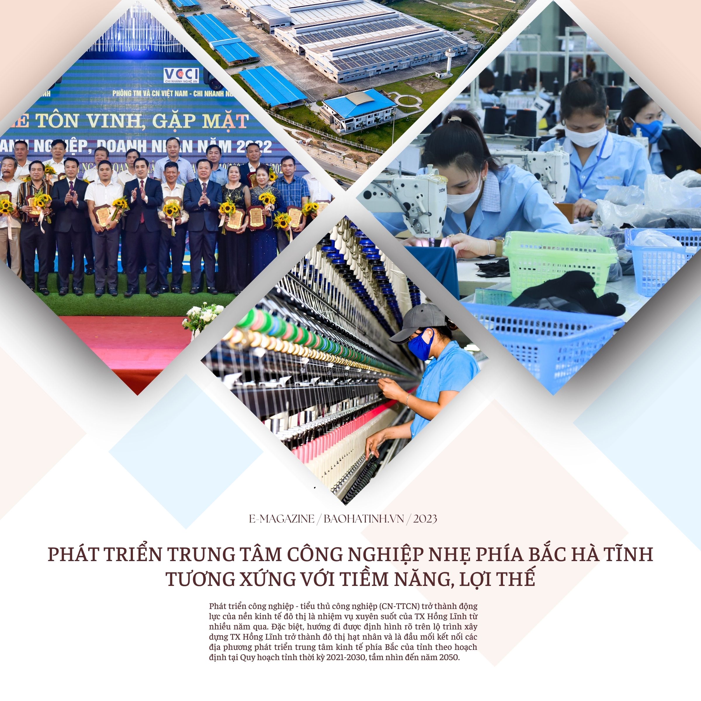 Phát triển trung tâm công nghiệp nhẹ phía Bắc tương xứng với tiềm năng, lợi thế (Bài 1): Động lực tăng trưởng của thị xã dưới chân núi Hồng
