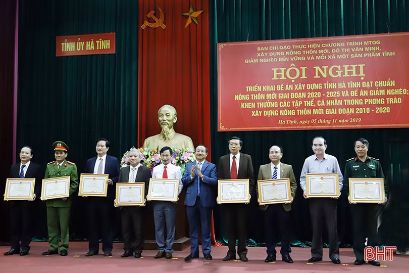 Hà Tĩnh phấn đấu đạt chuẩn tỉnh nông thôn mới giai đoạn 2020 - 2025