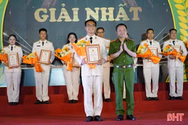 Sôi nổi hội thi báo cáo viên, tuyên truyền viên pháp luật giỏi trong Công an Hà Tĩnh 