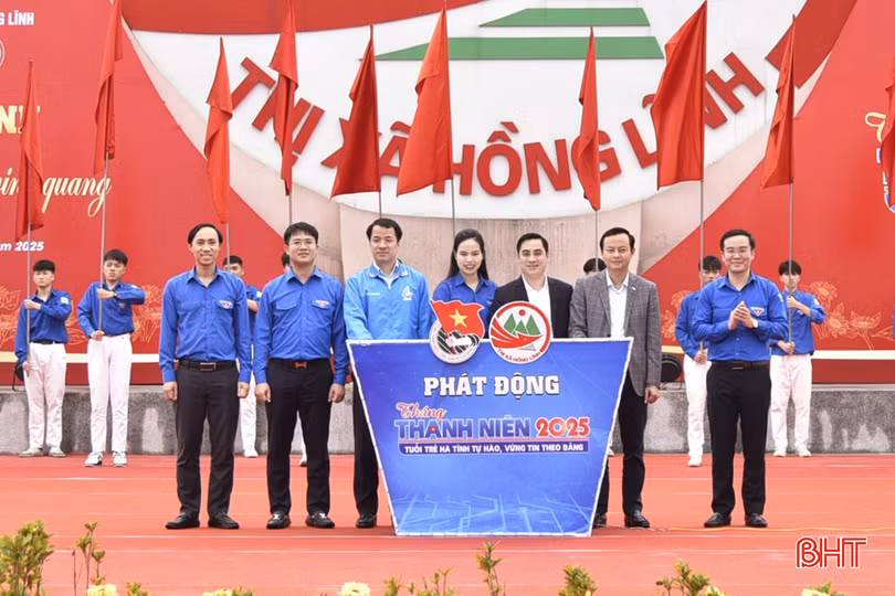 Lễ ra quân Tháng Thanh niên năm 2025 được tổ chức ngày 2/3 tại TX Hồng Lĩnh.