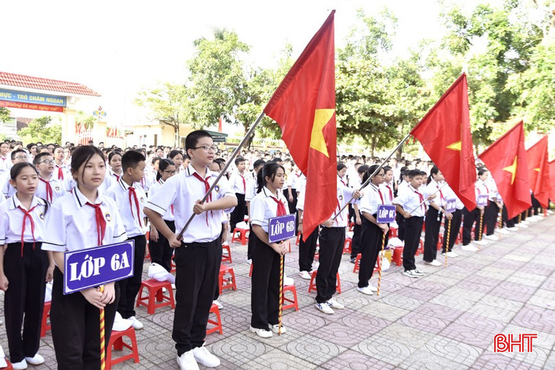 Năm học 2024 - 2025, Trường THCS Bắc Hồng đón 254 học sinh khối lớp 6.