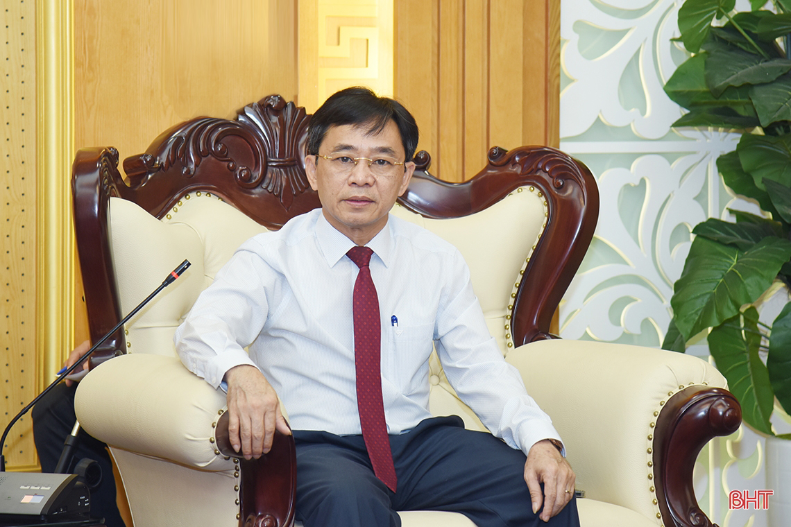 Đoàn công tác Ban Tổ chức tỉnh Bolikhămxay chào xã giao lãnh đạo Hà Tĩnh