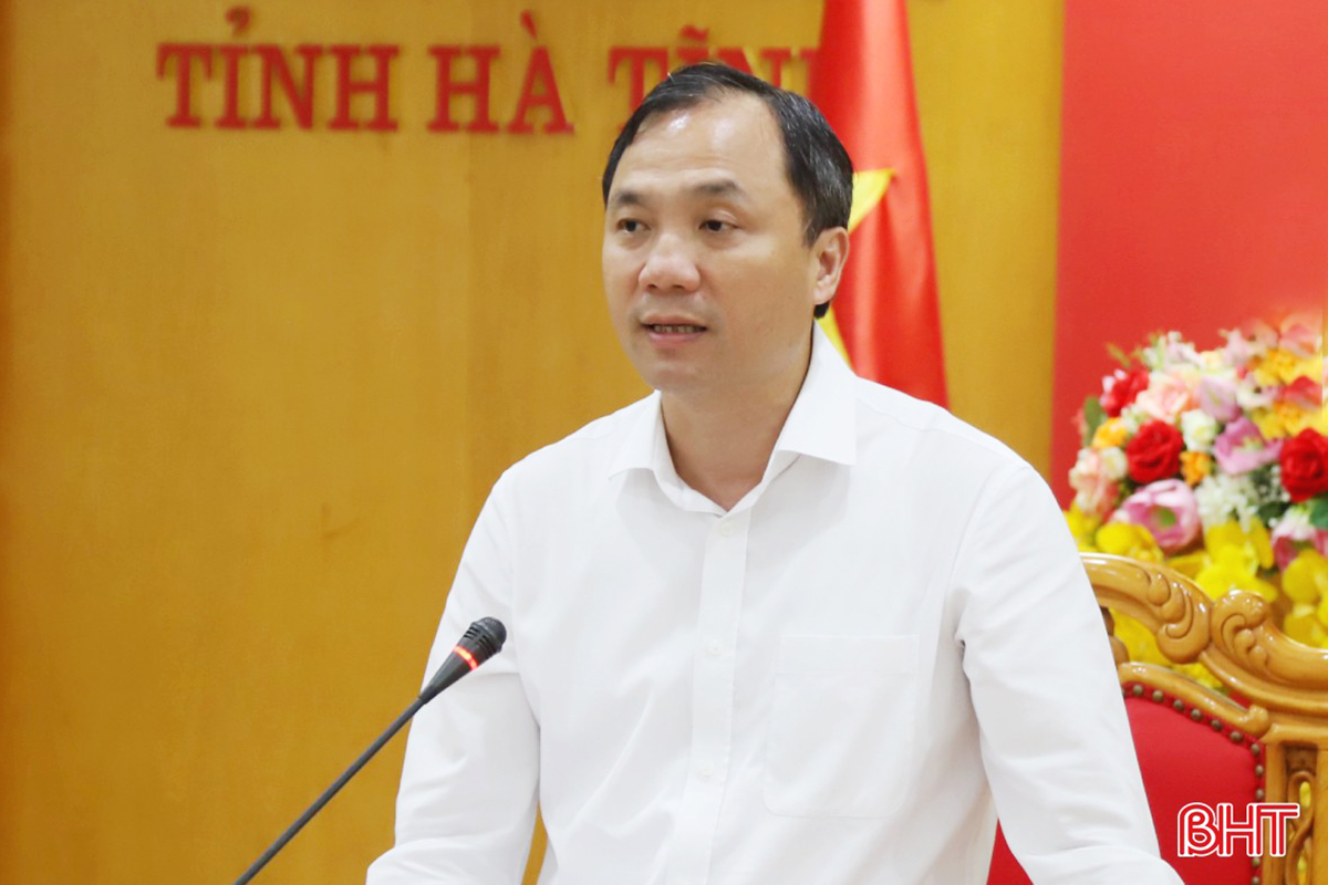 Đồng chí Hoàng Trung Dũng - Bí thư Tỉnh ủy, Chủ tịch HĐND tỉnh kết luận buổi làm việc.