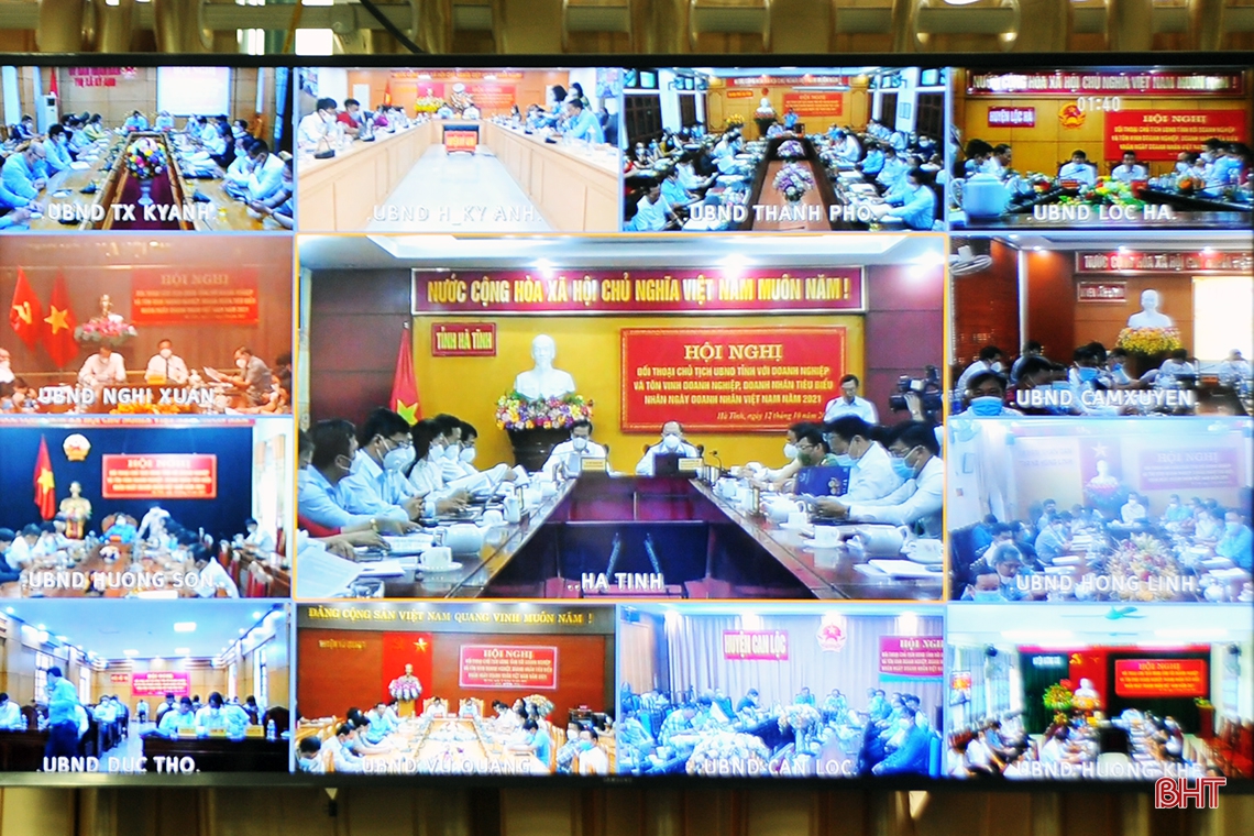 Hà Tĩnh đối thoại, tôn vinh doanh nghiệp, doanh nhân tiêu biểu dịp 13/10