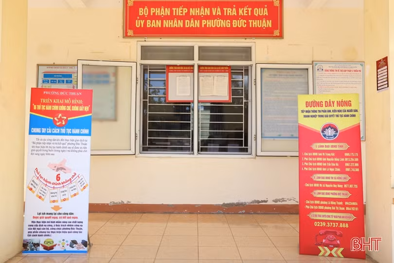 6 thủ tục hành chính không chờ, không giấy hẹn tại thị xã Hồng Lĩnh 