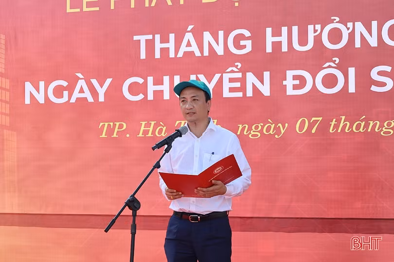 TP Hà Tĩnh phát động tháng hưởng ứng Ngày Chuyển đổi số quốc gia