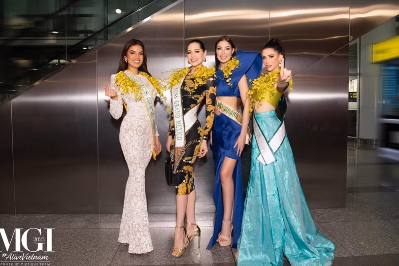 Những thí sinh Miss Grand International đầu tiên đặt chân đến Việt Nam