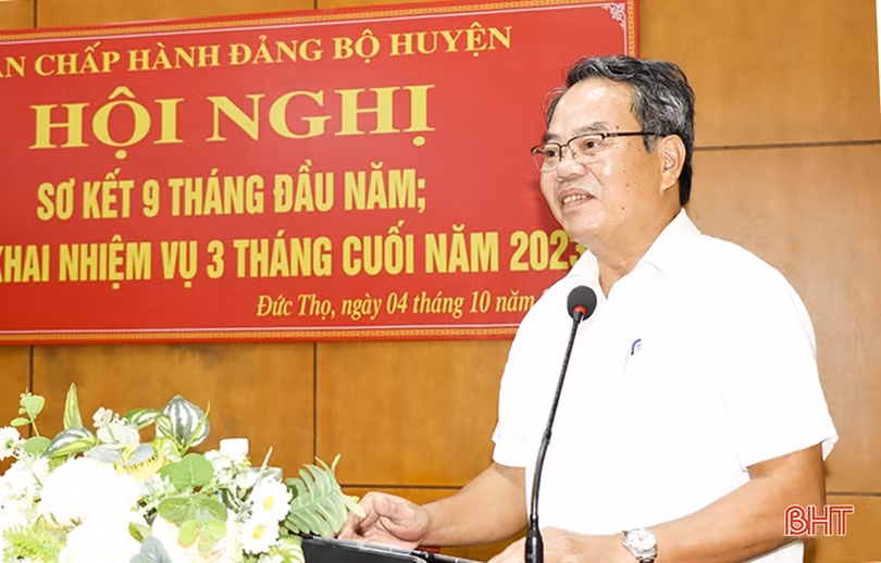 Đức Thọ quyết liệt thực hiện nhiệm vụ trọng tâm 3 tháng cuối năm