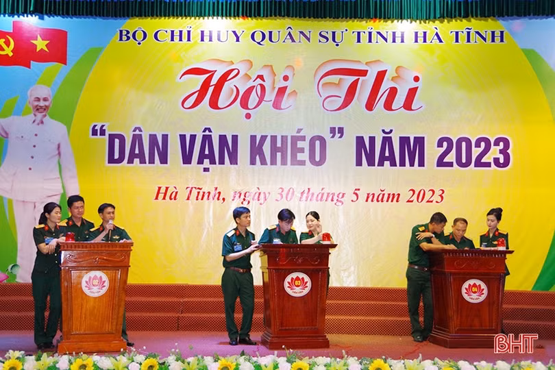 Mô phỏng sinh động công tác dân vận tại đơn vị, địa phương ở Hà Tĩnh