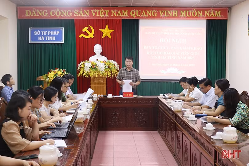 Hội thi Hòa giải viên giỏi tỉnh Hà Tĩnh diễn ra vào ngày 18/8