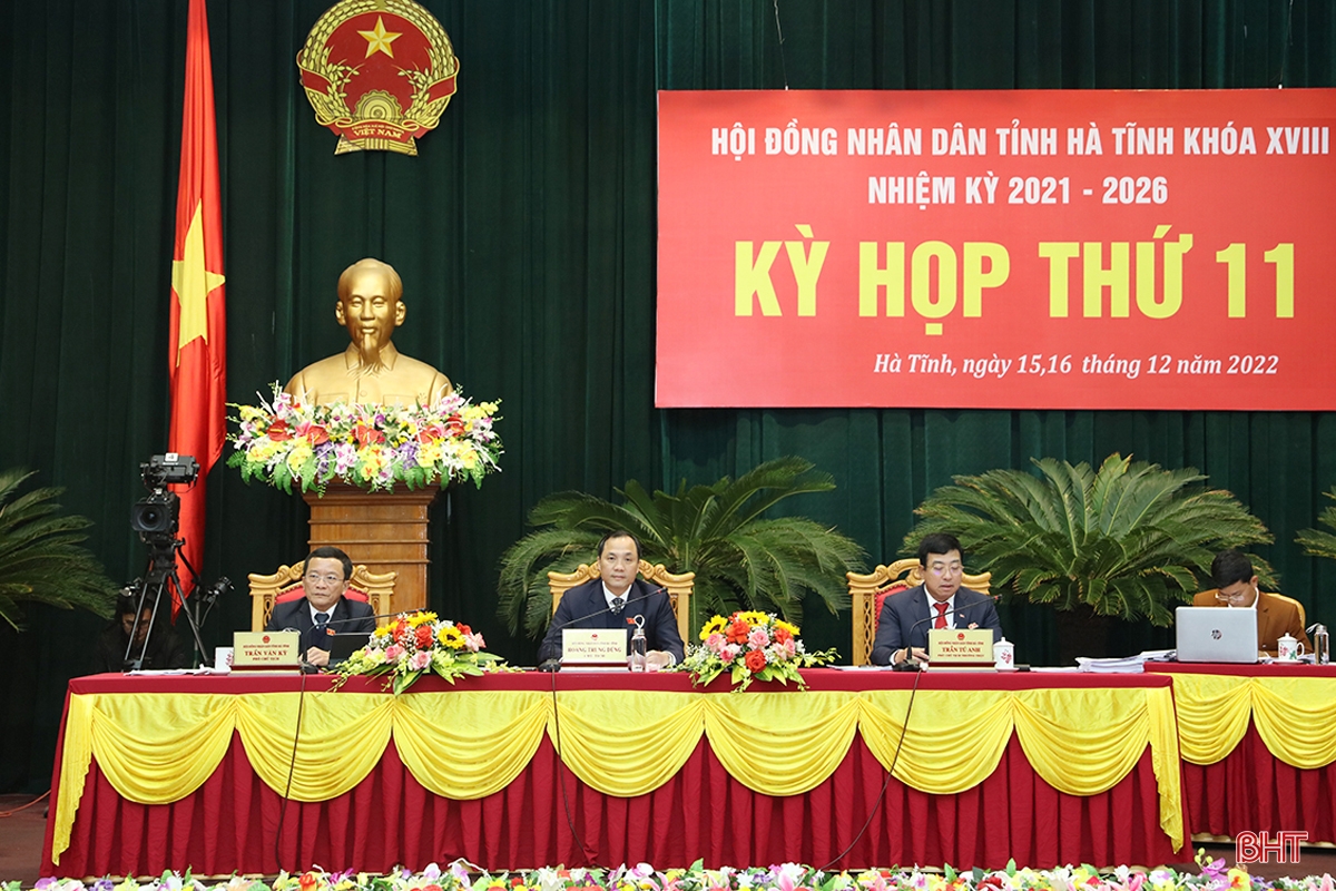 Bế mạc Kỳ họp thứ 11, Hội đồng nhân dân tỉnh Hà Tĩnh