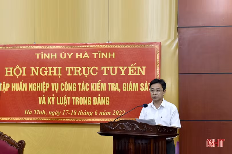 Gần 8.500 đại biểu ở Hà Tĩnh được trang bị nghiệp vụ công tác kiểm tra, giám sát và kỷ luật của Đảng