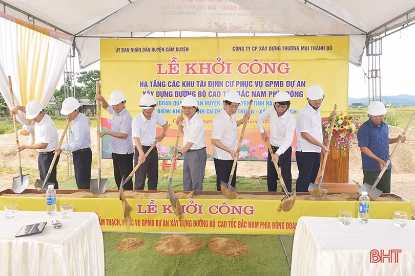 Cẩm Xuyên khởi công khu tái định cư phục vụ dự án cao tốc Bắc – Nam