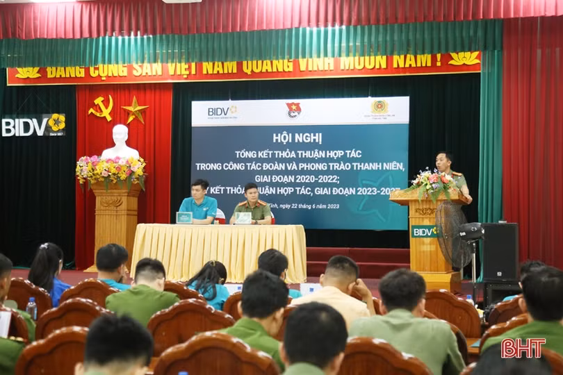 Đoàn Thanh niên BIDV Hà Tĩnh và Công an tỉnh ký thoả thuận hợp tác