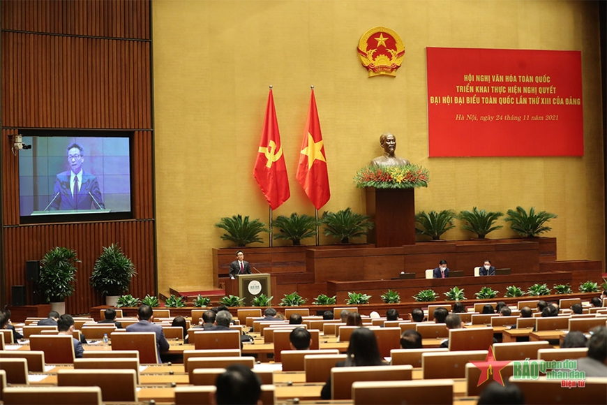 Xây dựng đất nước phồn vinh, đưa nền văn hóa Việt Nam bừng sáng và hòa vào nền văn minh nhân loại