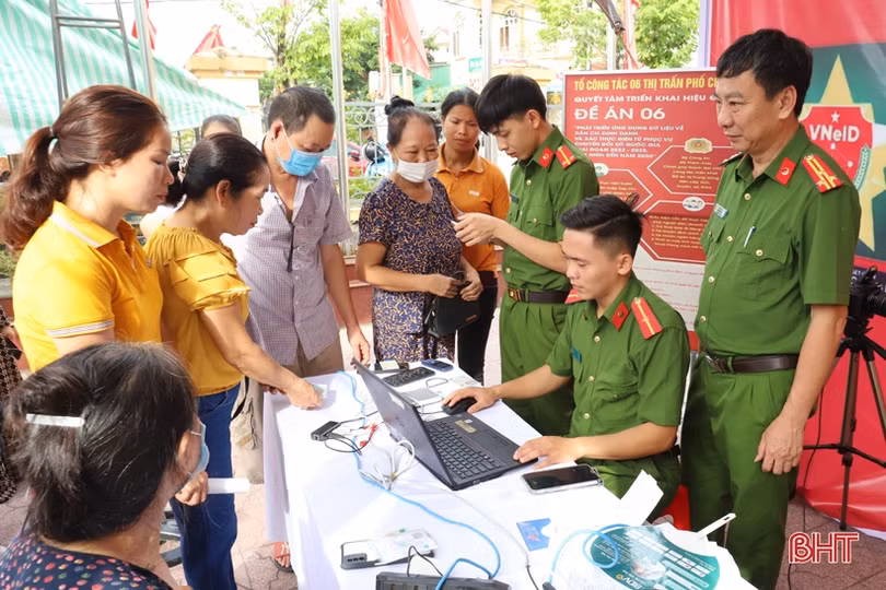 Địa phương đầu tiên ở Hương Sơn triển khai ngày hội chuyển đổi số