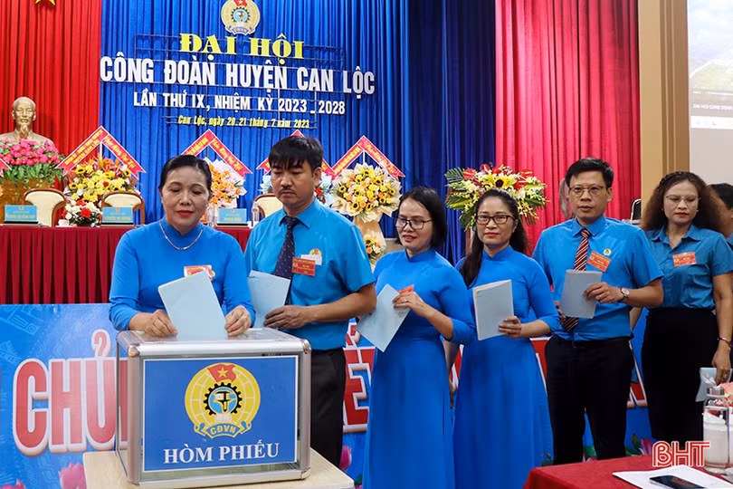 Hà Tĩnh hoàn thành đại hội công đoàn cấp trên trực tiếp cơ sở nhiệm kỳ 2023 - 2028