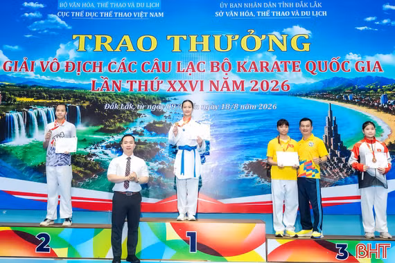 Giải karate quốc gia: Hà Tĩnh nhất toàn đoàn lứa tuổi 12 - 14 